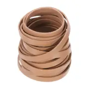 8mm Flat Faux Leather Cord, 5 Yards Braiding Leather Ropes, Khaki