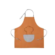 Adjustable Oilproof Lovely Cartoon Apron Waterproof Large Capacity Pocket Cotton Linen Apron Kitchen Accessories