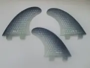 PERFORMANCE CORE surfboard THRUSTER FINS black (set x 3) hexcore FCS compatible