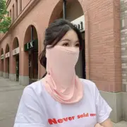 UV Protection Neck Wrap Cover Sun Protection Ice Silk Mask Sunscreen Face Sca_$d