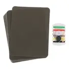 16Pcs Iron on Patches with Sewing Kit 4.9"x3.7" Patches for Clothes Brown