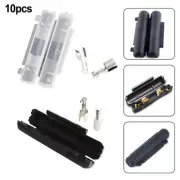 Fuse Tube Holder for Automobile 10pc In Line 6x30mm Peanut Type with Flip Shell
