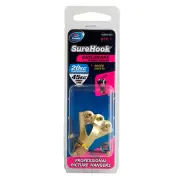 2x Zenith Sure Hook CHILDSAFE PICTURE HANGER for 20kg/45kg Frame BRASS PLATED