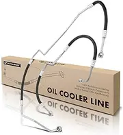 A-Premium Inlet & Outlet Automatic Transmission Oil Cooler Line Hose Assembly Compatible with Mercedes-Benz ML320 1998-2003 ML350 2003-2005 2-PC Set