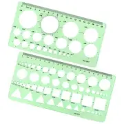 Circle Template Measuring Geometry Ruler Geometric Drawings Stencils Rulers