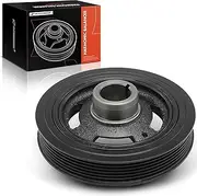 A-Premium Engine Harmonic Balancer Crankshaft Pulley Compatible with Hyundai Genesis Coupe 2010 2011 2012 2013 2014, DOHC 4Cyl 2.0L, Replace# 231242C000