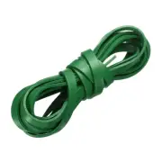 Flat Leather Cord, 3.3 Yard 8mm Leather String Strips for DIY Crafts Deep Green