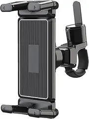 Gym Handlebar Phone Holder - Treadmill Tablet Mount Indoor Cycling Phone Holder | 360 Degree Rotation Stable Smartphone Carrier Bracket for Treadmill, Elliptical