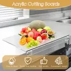 Acrylic Cutting Board with Counter Lip Non-Slip Acrylic Chopping Board GoEVL