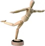 Artist Manikin Posable Figure - 8” Magnetic Wood Mannequin Form for Human Fig...