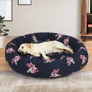 Pawz Dog Calming Bed Cat Pet Soft Kennel Nest Washable Cushion Round Large 1.2m
