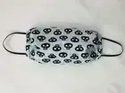 Spooky Skulls on Gray Face Mask, Washable cotton fabric face mask, Reusable face