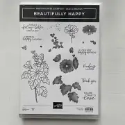 Stampin Up BEAUTIFULLY HAPPY Floral Birthday Thanks Love Kindness Happy Get Well