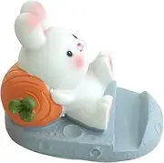 COHEALI Bunny Phone Stand Cute Cartoon Rabbit Holder for Smartphones Stable Desktop Mobile Support Decorative Figurine for Home Office Present for Students