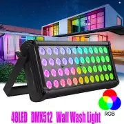 48 LED RGB DMX Stage Light Effect Party Disco DJ Light Bar Flood Light