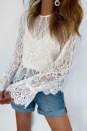 Decjuba TABITHA LACE TOP Size 12 RRP $119.95