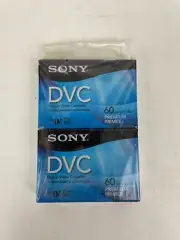Sony DVC Mini DV 60 Min LP 90 Sealed Blank Tapes Premium 2-Pack New