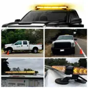 Amber/White 54-LED Emergency Light Bar Strobe Warning Light Fit ATV POC RZR SUV