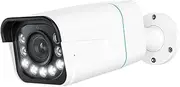 Smart 4K 8MP PoE Security Camera 5X Zoom 2-Way Audio IP Cam Person/Vehicle Detection Spotlight Surveillance Cameras(1Pcs Cam)