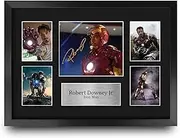 HWC Trading FR A3 Robert Downey Jr Ironman Presents Printed Signed Autograph Picture for Movie Memorabilia Fans - A3 Framed