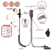 Pryme Mirage SPM-1333 Earpiece Mic for Baofeng BF A58 BF-9700 Two-Way Radios