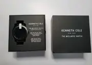 KENNETH COLE New York THE WELLNESS WATCH Black Men Open Box
