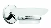 Croydex Hampstead Wall Mounted Soap Dish with Zinc Alloy Construction, Chrome
