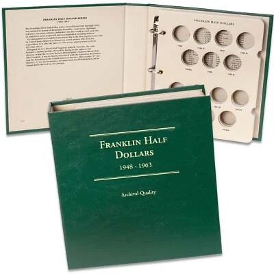 1948-1963 Franklin Half Dollar Album Coin Storage