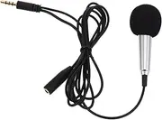Abaodam Wired Microphone for Phone Professional Mini Condenser Mic with Compatibility for Karaoke and Live Streaming Superior Sound Clarity with Modern Design