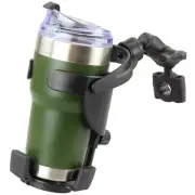 RAM Torque Short Mount for 3/4" - 1" Rails w/ Level Cup XL Large Drink Holder