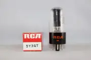 MINT 1970 Vintage NIB RCA 5Y3GT Rectifier BLACK Plate TESTS 100% + NEW NOS