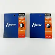 Elixir Electric Guitar Strings Nickel Nanoweb 12002, 9-42 Super Light Set of 2