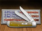 Case xx Knives Mini Trapper Smooth Antique Bone Pocket Knife Stainless 58188