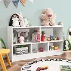 Kids Bookcase Storage Cabinet Wooden Toy Storage Organiser Children Bookshelf
