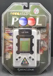 New In Package Excaliber Electronics Handheld Game LCD Pool 8 Ball Straight Pool
