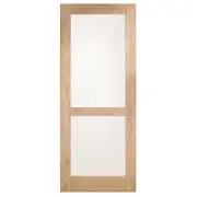 Corinthian Moda Translucent Glass White Oak Internal Door AMODG8 - 620mm x 2040mm x 35mm