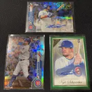 Kyle Schwarber Lot Refractor Xfractor Green Limited Autograph #99 #125 HOT