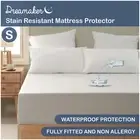 Dreamaker Soft Fully Fitted Stain Resistant Waterproof Mattress Protector Single