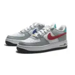 【滿額現折200】NIKE 休閒鞋 AIR FORCE 1 LE GS 白灰 藍紅勾 鴛鴦 大童 女 HF0743-161