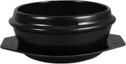 SHOWERORO Korean Stone Bowl Ceramic Soup Pot Bibimbap Cooking Pot for Cooking 1500ml