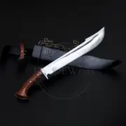 Custom Handmade Carbon Steel Blade Jungle Machete Sword - Hunting & Camping