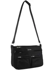 [PIERRE CARDIN] Anti-Theft Cross Body Bag in Black