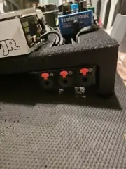 Black Solderless jacks 1/4" TS and TRS for Pedalboards - 3 Locking 1/4" Jacks
