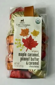 Lake Champlain Organic Chocolates Gift Bag 7.5oz Maple Caramel Peanut Butter