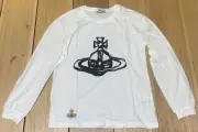 Vivienne Westwood Orb Brush Stroke Logo Embroidered Classic Tee Unisex Men Sz S