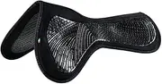 Acavallo Slim Pad JCCS CW-CS Suede Twin-Sided Gel Grip Flat, Size 3, Black