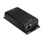 Gigabit PoE Injector 12V to 24V PoE Converter for Solar Conversions 12-60V Input 24V Passive PoE Ou Black