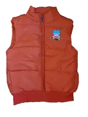 Paul Frank for Target Julius the Monkey Hockey Player Puffer Vest Orange NWT 5T