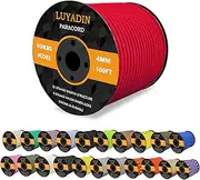 LUYADIN Paracord 650lb - 9 Strand Parachute Spool Cord - 100ft 200ft 500ft 1000ft 4mm,Paracord for Camping,Hiking,Fishing,Outdoor and DIY