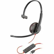 HP Poly 8X214AA Poly Blackwire 3210 Monaural USB-C Headset +USB-C/A Adapter